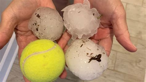 Limon residents urged to seek shelter with animals amid tennis ball-sized hail
